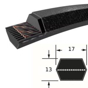 BB 17X13 Hatszögletű ékszíj